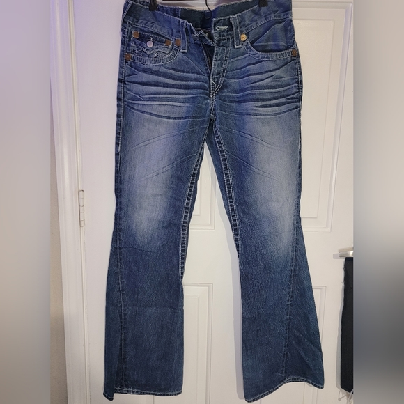True Religion Faded Jeans - Joey Big T - Picture 2 of 5